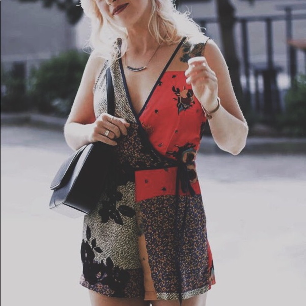 💄 Red Scarf Romper💄